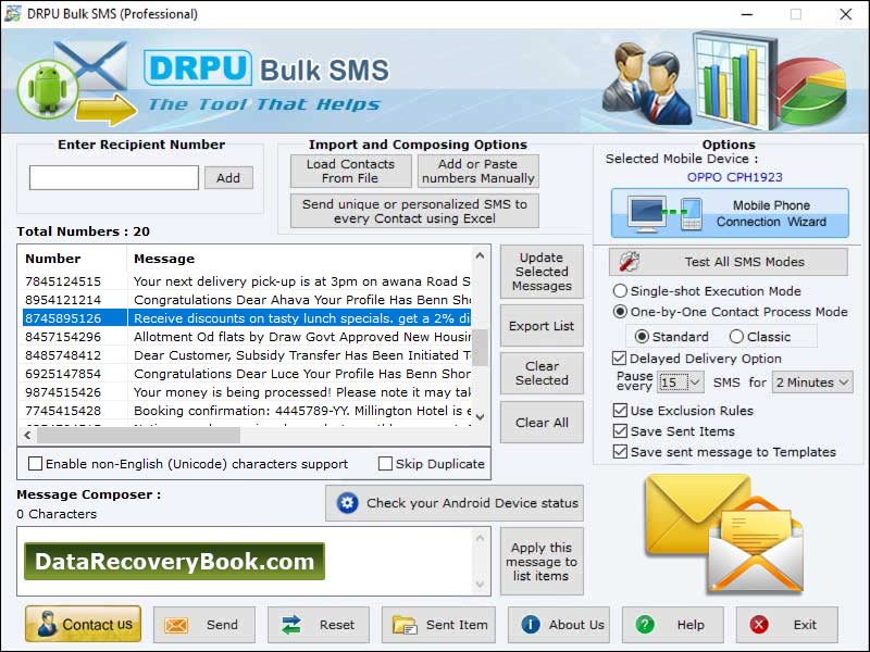Pocket, PC, mobile, SMS, messaging, software, send, unlimited, number, Unicode, character, text, message, national, international, smart, phone, number, tool, transmit, job, alert, notification, business, news, utility, broadcast, windows, PDA