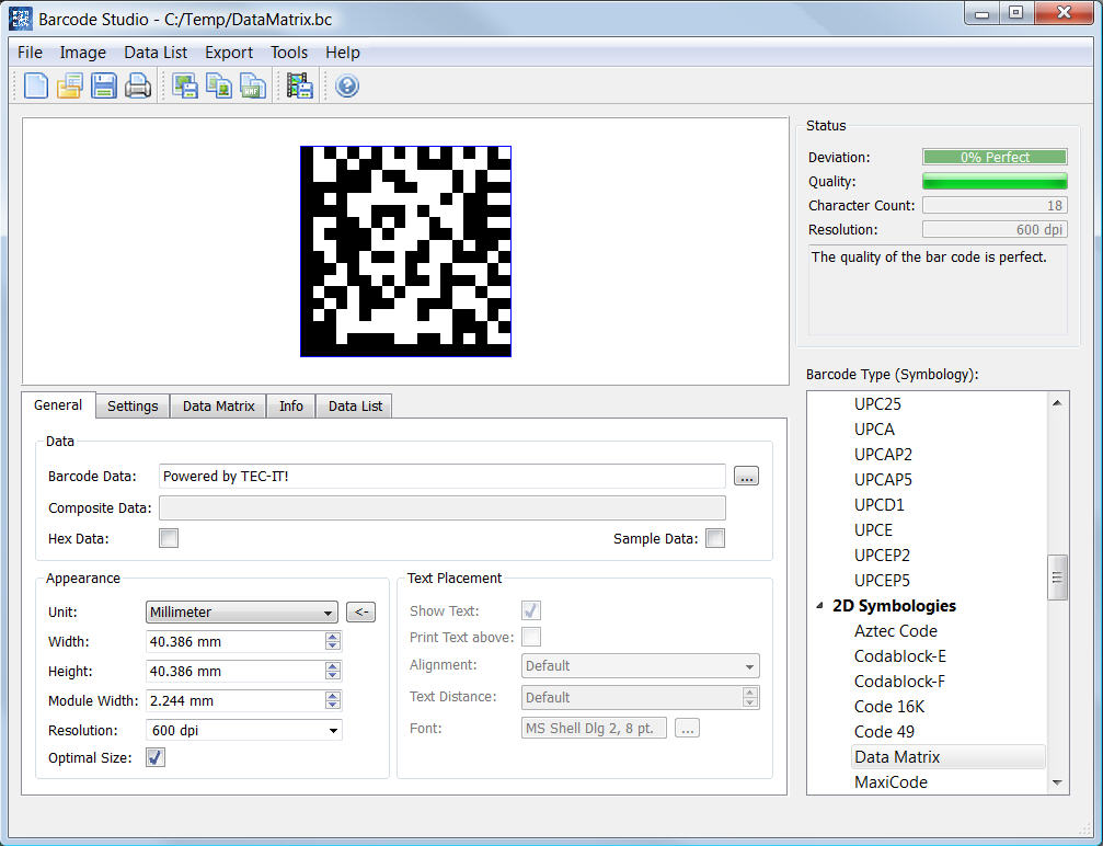 Barcode Studio for Barcode Creation