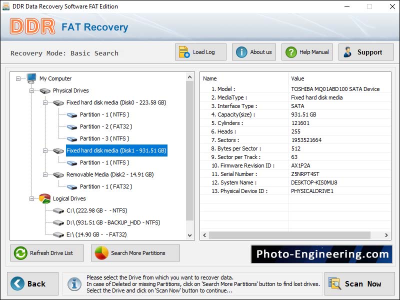 Windows, Vista, FAT, partition, data, recovery, software, recover, lost, document, files, deleted, picture, erased, audio, video, folders, corrupted, damaged, SATA, IDE, hard, disk, drive, utility, retrieve, missing, tables, MBR, DBR, root, directory