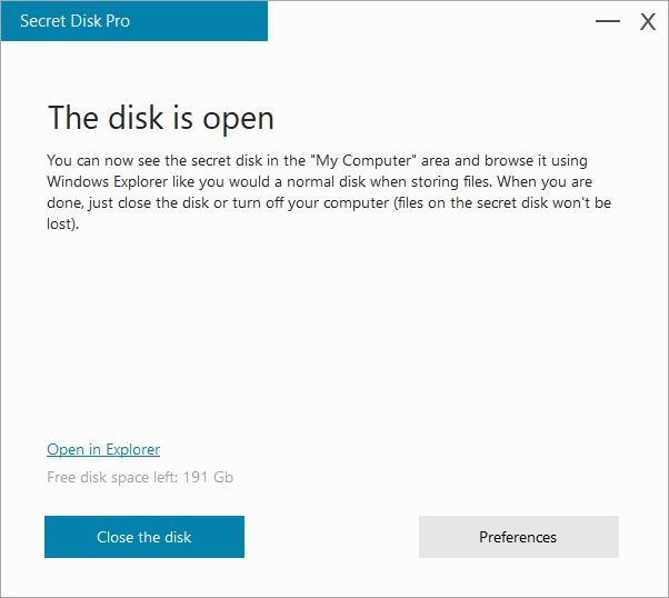Secret Disk