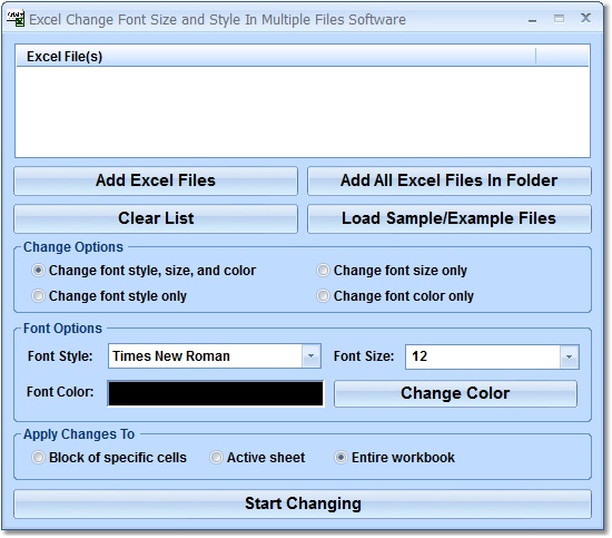 Excel Change Font Size and Style In Multiple Files