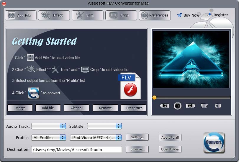 Aiseesoft FLV Converter for Mac