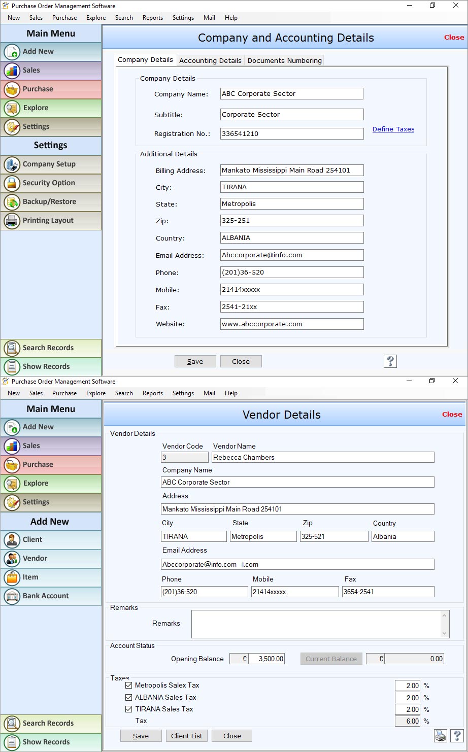 PO management software