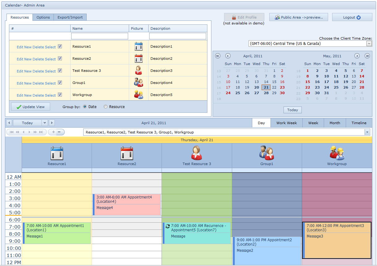 OrgCalendar (WEB)