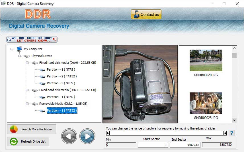 Download, Digital ,Camera, recovery, software, Windows, OS, computer, system, restore, deleted, lost, damage, image, snapshot, photograph, picture, audio, video, file, folder, save, corrupted, encrypted, formatted, camcorder, multimedia, memory, card