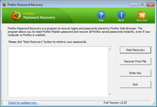Firefox Password Recovery