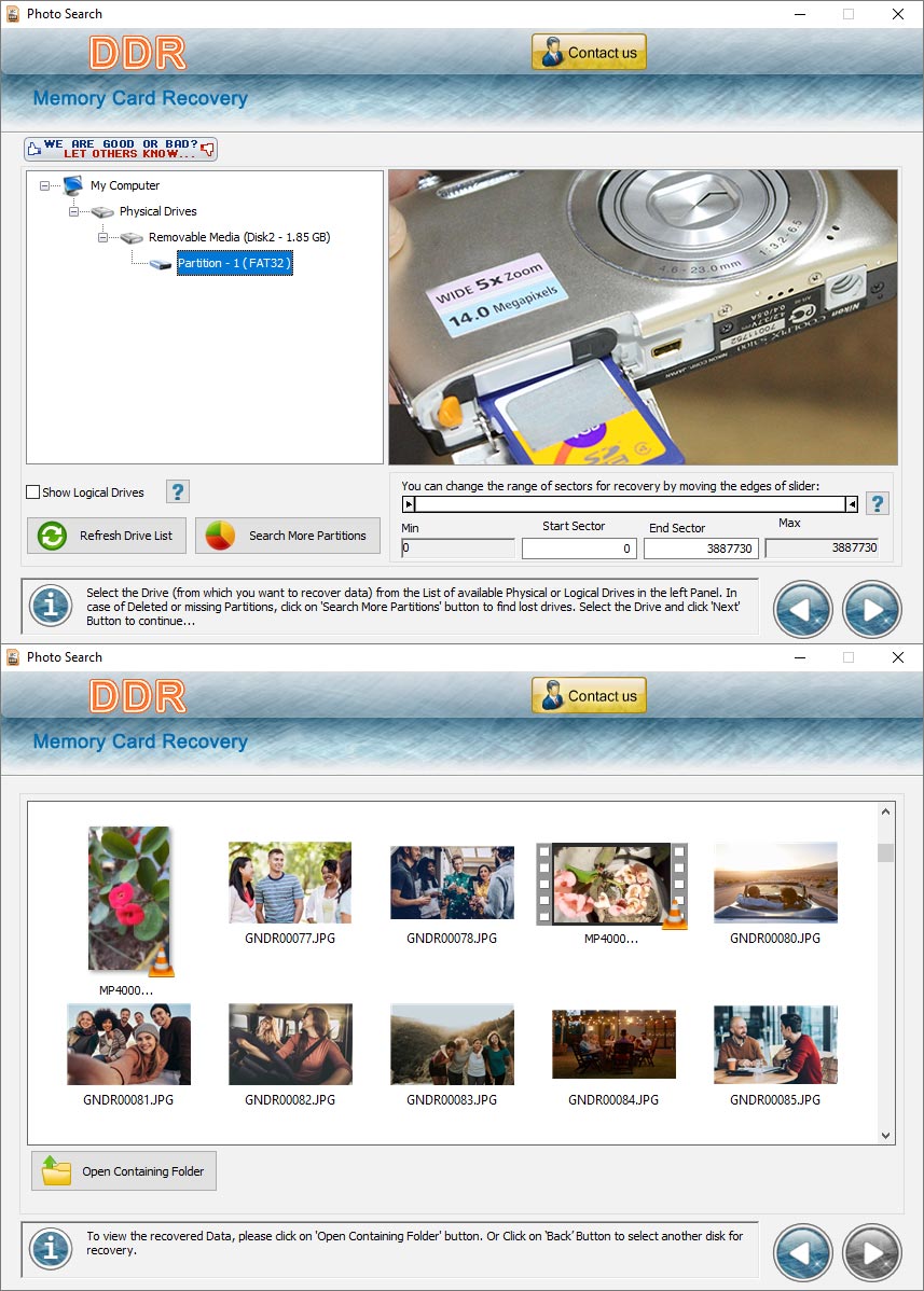 Recover, compact, flash, data, rescue, erased, deleted, documents, pictures, memory, stick, files, recovery, utility, restore, gif, jpeg, bmp, photos, revival, tool, salvage, office, software, program, support, MicrosD, xD, sD, windows