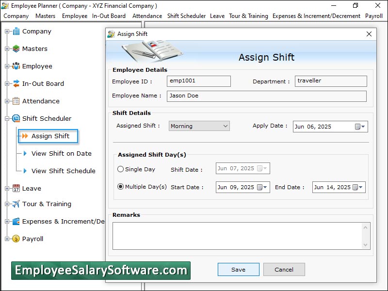 Employee, staff, management, utility, accounting, solution, schedule, multiple, company, shift, in, out, time, detail, maintain, attendance, leave, record, salary, slips, business, payroll, planner, software, generates, pass, tour, training