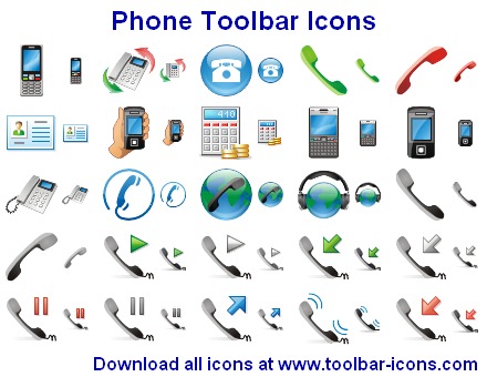 Phone Toolbar Icons