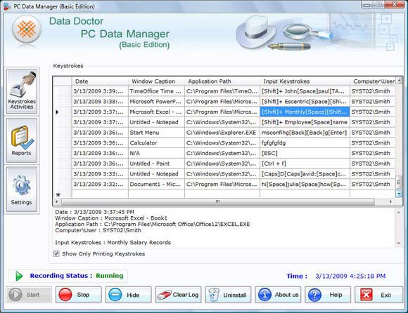 Keylogger Spy Monitor