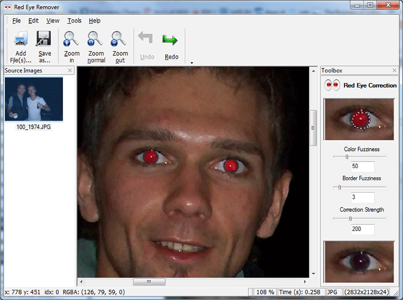 Red Eye Removal