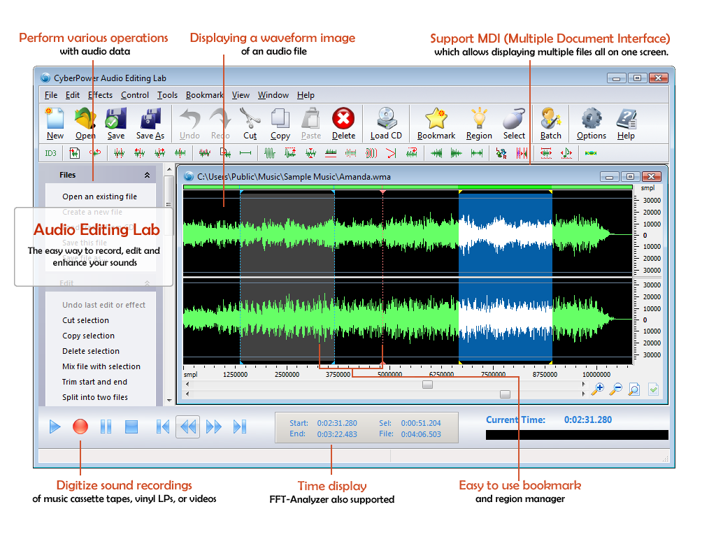 CyberPower Audio Editing Lab 2010