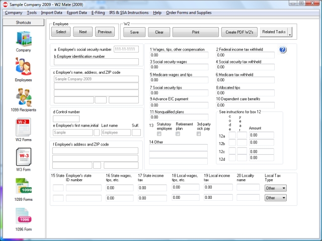 1099 INT Software