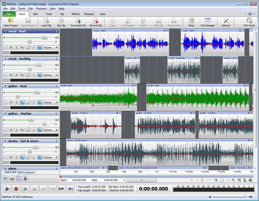 MixPad Multi-track Audio Mixer for Mac