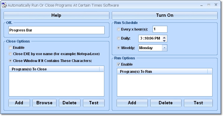 Automatically Run Or Close Programs At Certain Tim