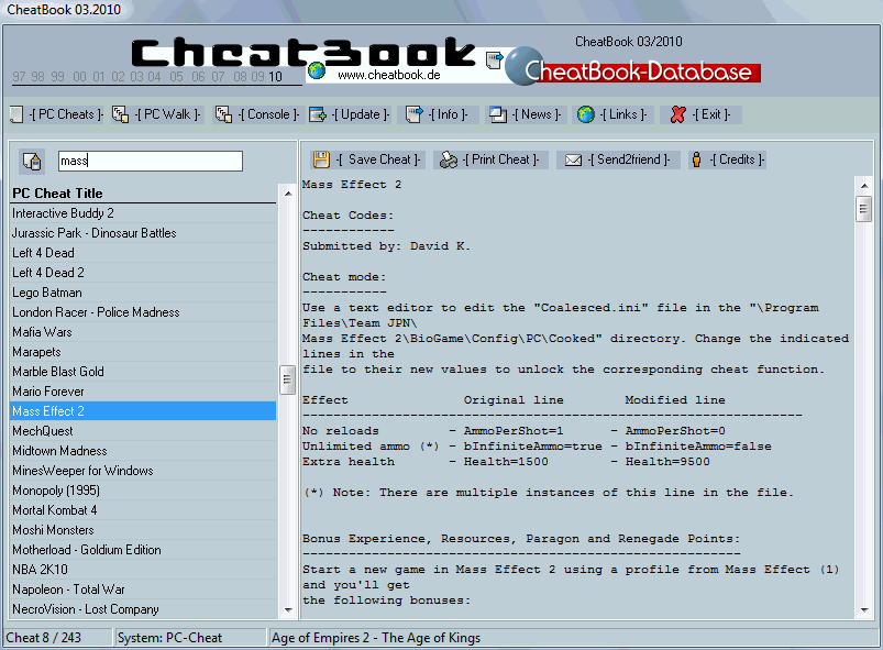CheatBook Issue 03/2010