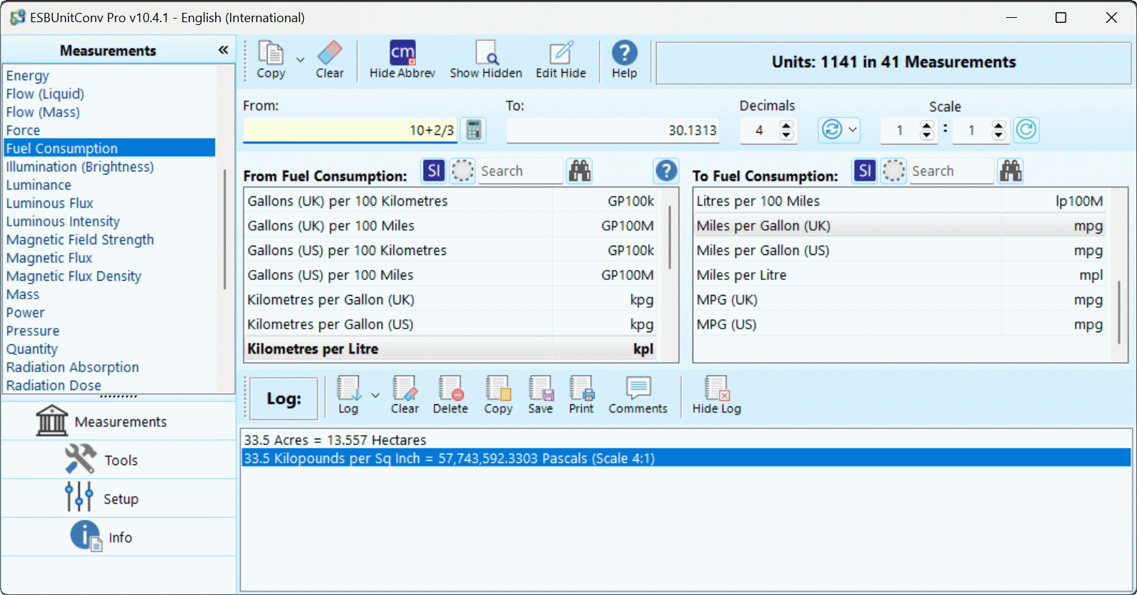 ESBUnitConv Pro - Unit Conversion