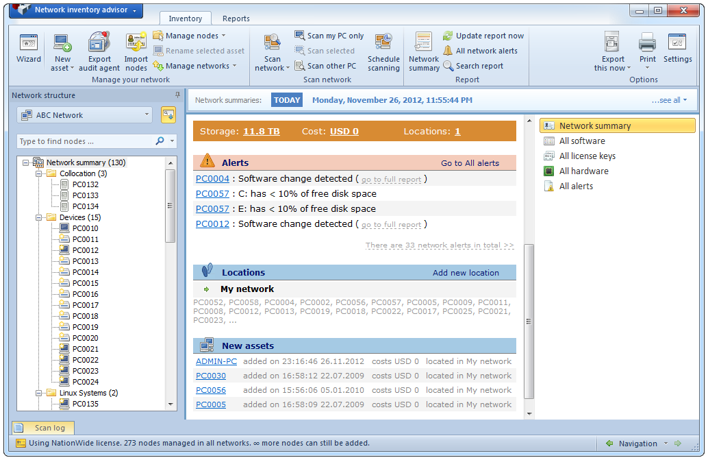 Network Inventory Advisor