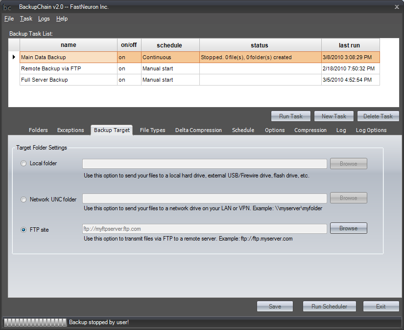 BackupChain 64bit incl. FTP Server