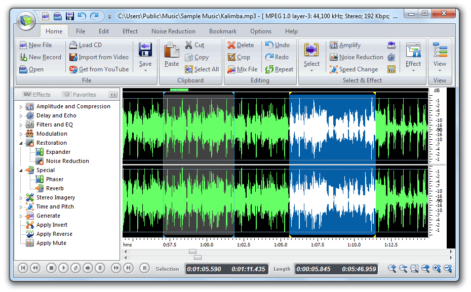 Free Audio Editor 2011