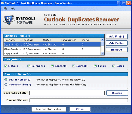 Outlook Duplicate Contacts Remover
