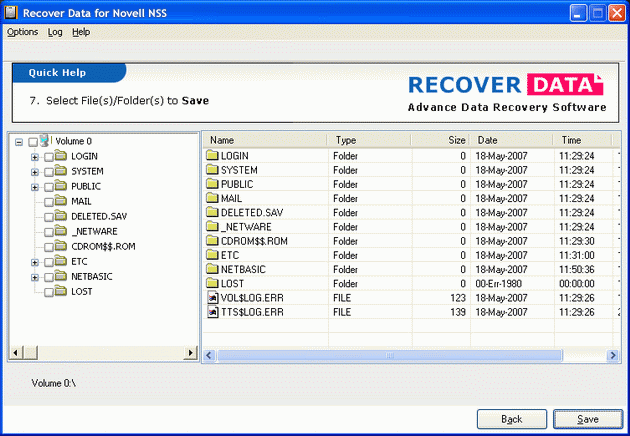 Novell NSS Data Recovery