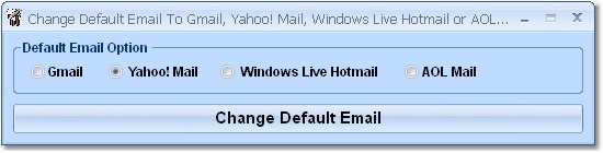 Change Default Email To Gmail, Yahoo! Mail, Window