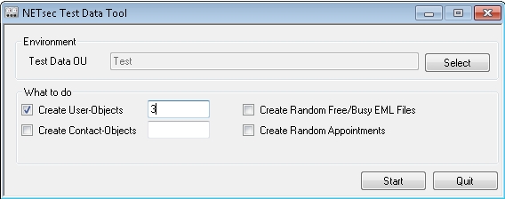 Test Data Tool