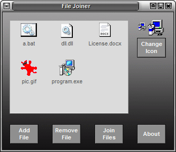 File Joiner, Exe Joiner, File Binder, Exe Binder
