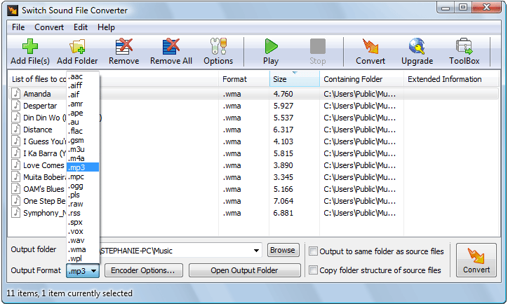 Switch Sound File Converter Software