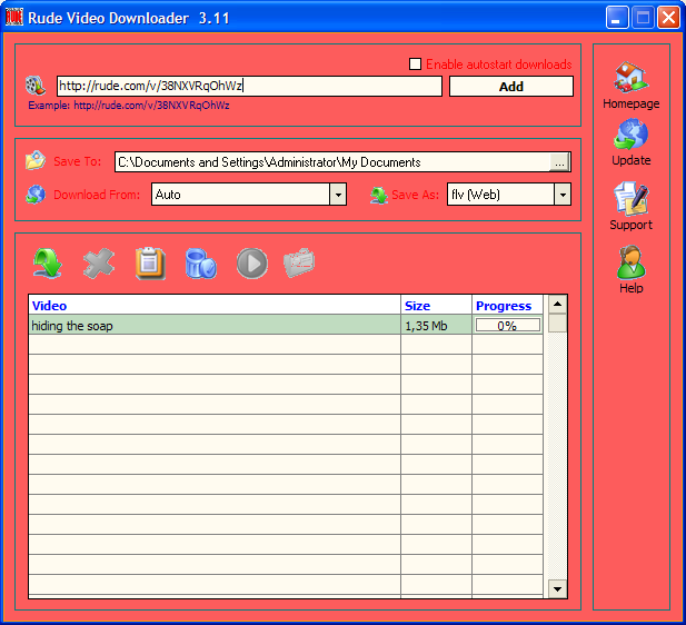 Rude  Video Downloader