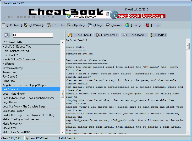 CheatBook Issue 05/2010