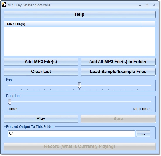 MP3 Key Shifter Software
