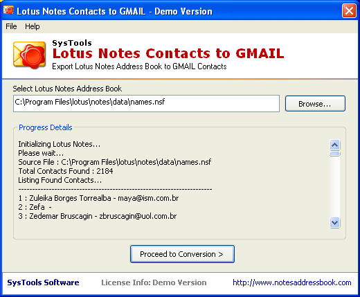 Lotus Notes to Gmail Migration