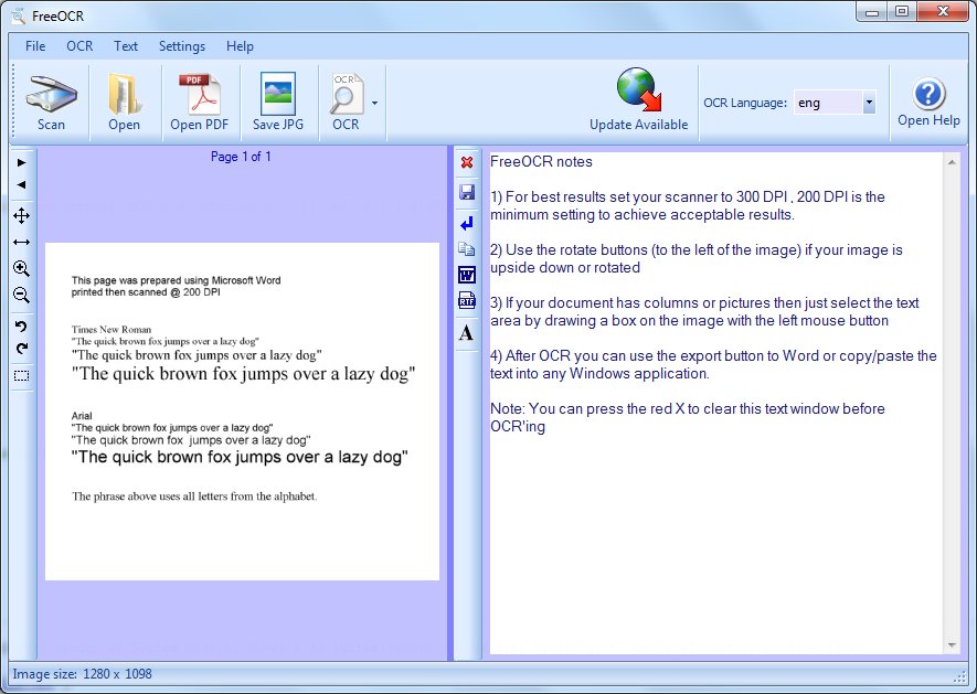 Free OCR Scanning