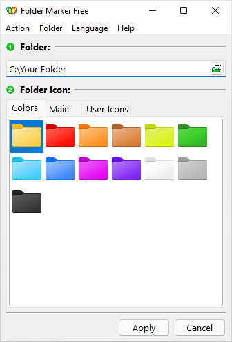 How to change folder icon