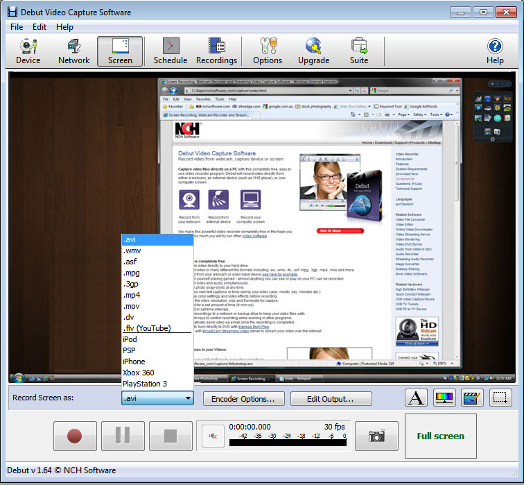 Debut Free Video Capture Software