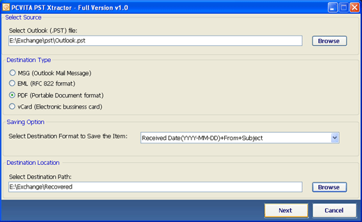 Convert Outlook Emails to PDF
