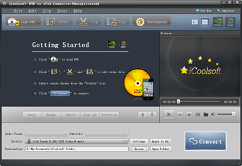 iCoolsoft DVD to iPod Converter