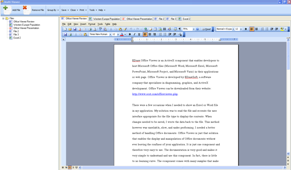 Edraw Viewer Component for Word