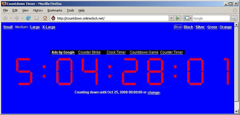 Online Countdown Timer
