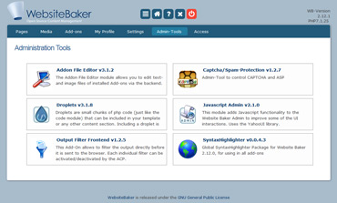 Webuzo for Website Baker