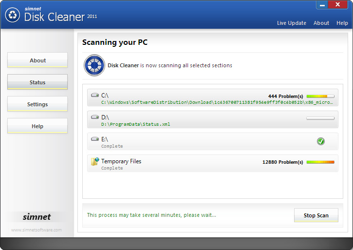 Simnet Disk Cleaner 2010