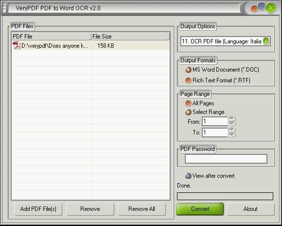 PDF to Word OCR Converter