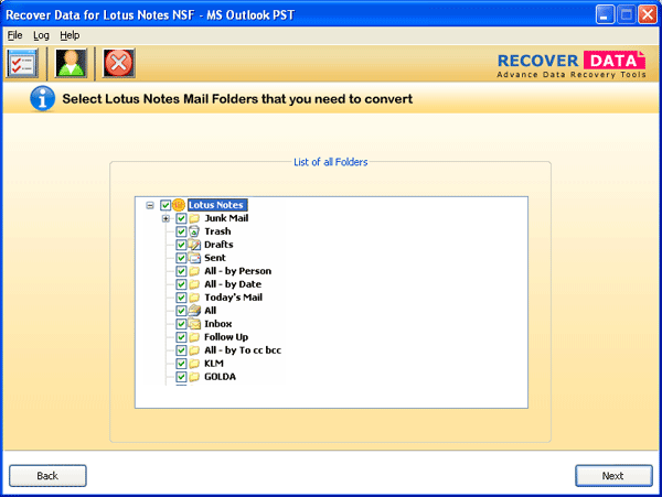 Convert NSF to PST 2007