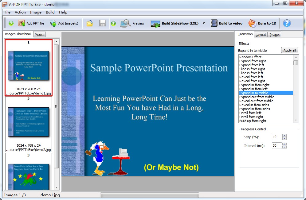 Boxoft PPT to EXE