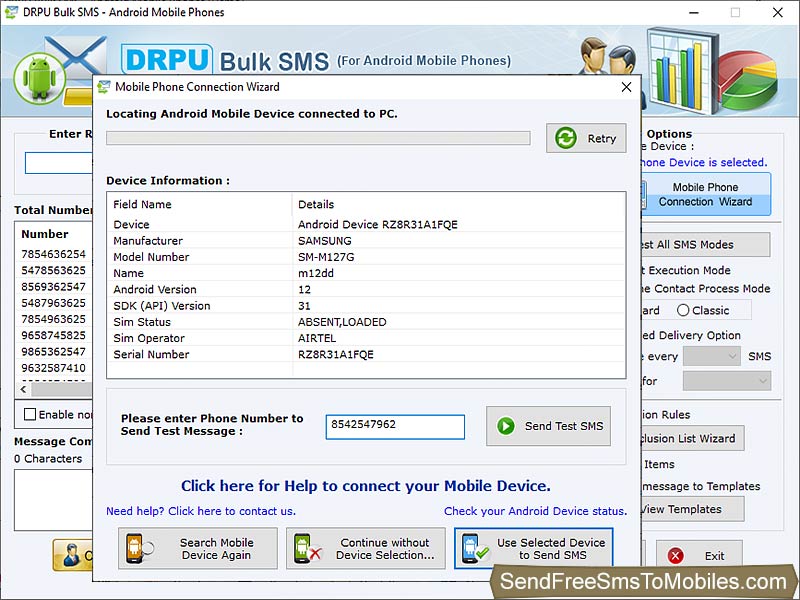 Sms, android, utility, bulk, message, mobile, phones, traffic, internet, connection, computer, company, product, sales, revenues, marketing, business, function, control, load, duplicate, option, broadcast, wizard, software, compatible, manage, tool