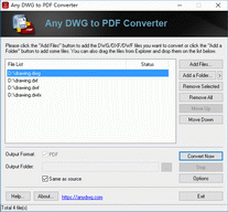 DWG to PDF Converter - 2010.8
