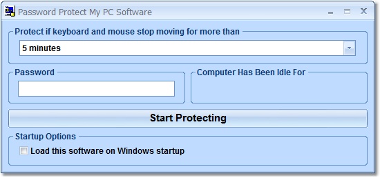 Password Protect My PC Software