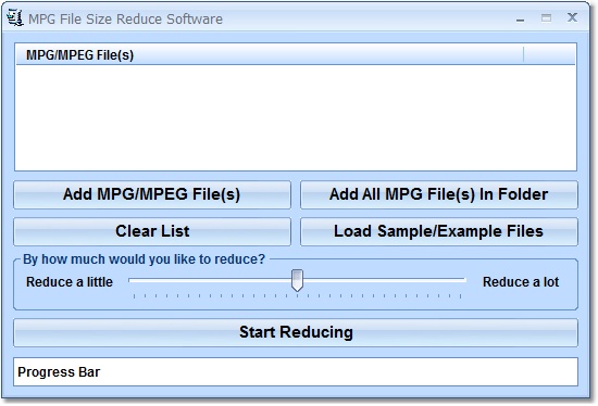 MPG File Size Reduce Software